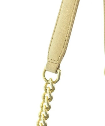 Chanel Matelasse 2-Way Bag Caviar Leather CC Logo Beige — view 8