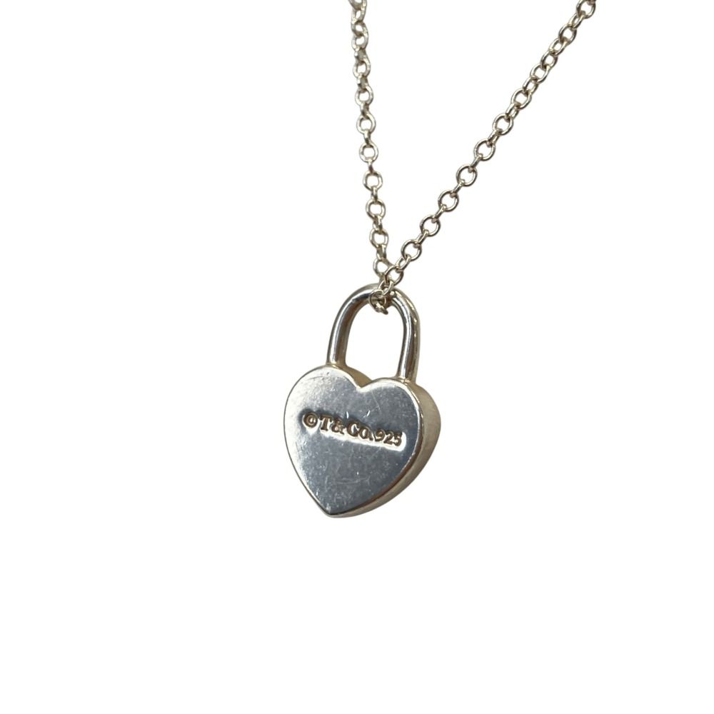 Tiffany & Co Return to Tiffany Heart Lock Necklace Silver — view 2