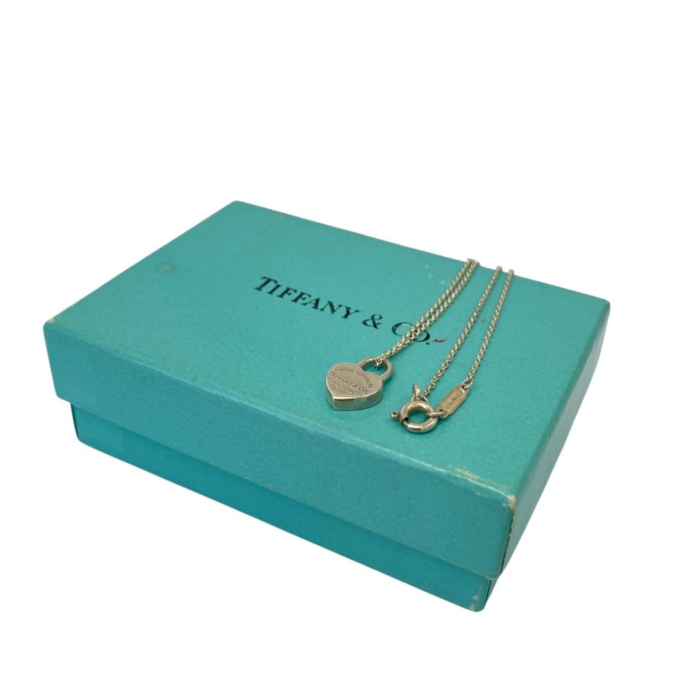 Tiffany & Co Return to Tiffany Heart Lock Necklace Silver — view 7