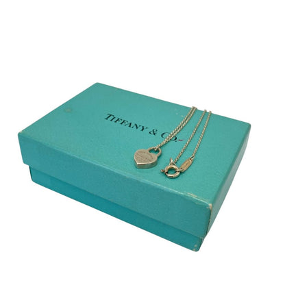 Tiffany & Co Return to Tiffany Heart Lock Necklace Silver — view 7