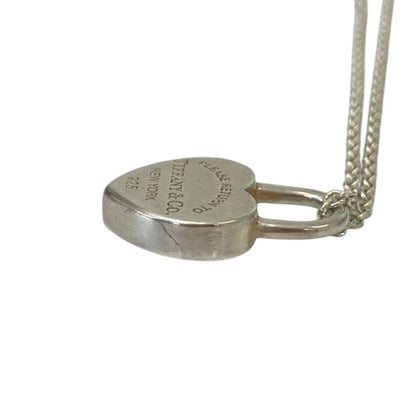 Tiffany & Co Return to Tiffany Heart Lock Necklace Silver — view 8