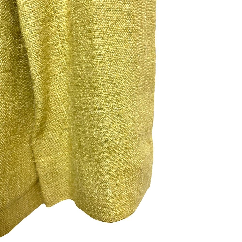 Gucci Tom Ford Era Sun Button Silk Collarless Jacket Yellow Stand Collar 42 — view 7