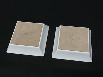 Cartier Diabolo de Trinket Tray Plate Dish 2 Set White — view 2