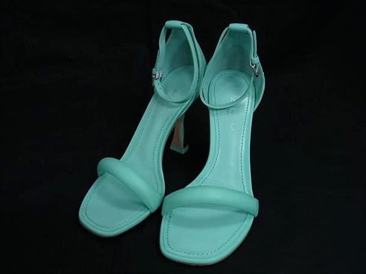 Louis Vuitton Leather Heels Shoes Mint Green
