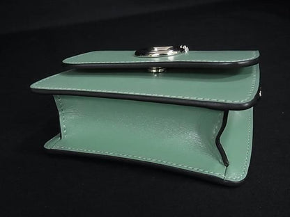 Cartier Panthere C Micro Leather Chain Shoulder Bag Pochette Green — view 4