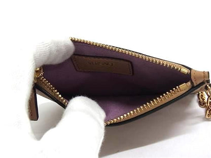 Versace Medusa Leather Fragment Case Coin Purse Card Brown — view 3