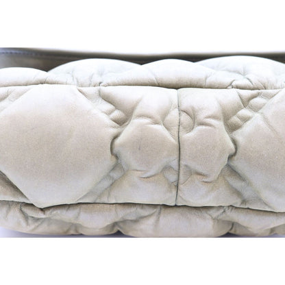 Chanel Khaki Bubble Quilt Calfskin Shoulder Bag — view 6