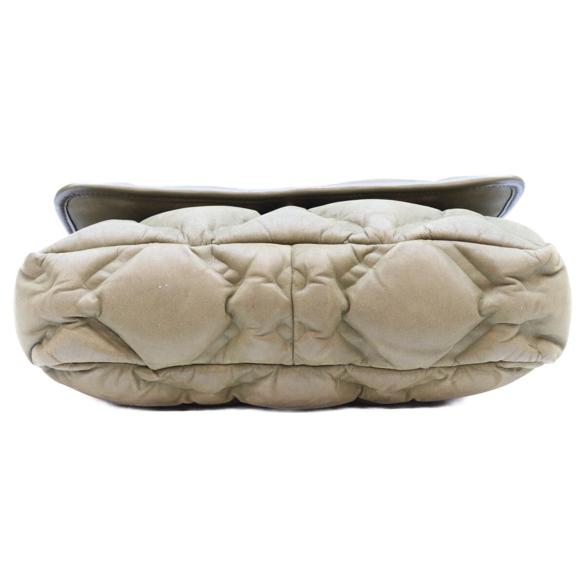 Chanel Khaki Bubble Quilt Calfskin Shoulder Bag — view 5