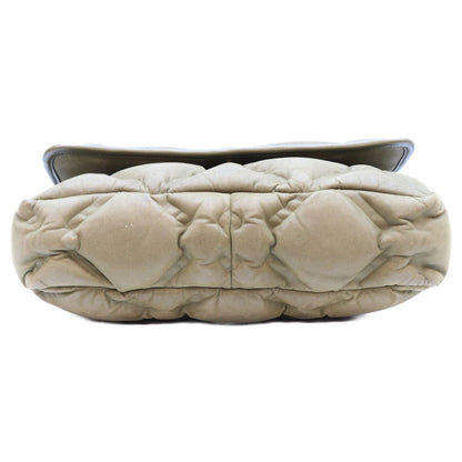 Chanel Khaki Bubble Quilt Calfskin Shoulder Bag — view 5