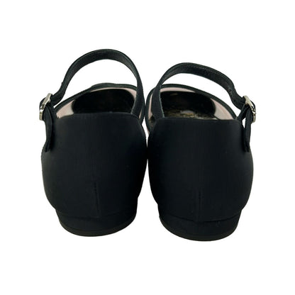 Chanel Flat Shoes Black Clear CC Logo Mesh — view 3