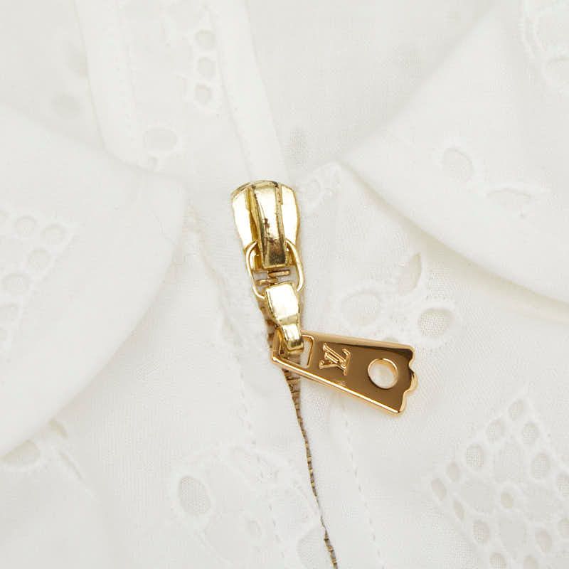 Louis Vuitton White Cotton Dress 38 — view 6