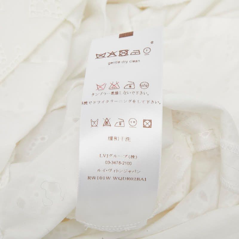 Louis Vuitton White Cotton Dress 38 — view 8