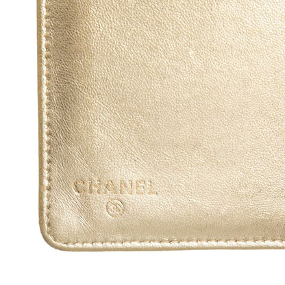 Chanel Icon Symbol Charm Wallet Gold Patent Leather — view 5