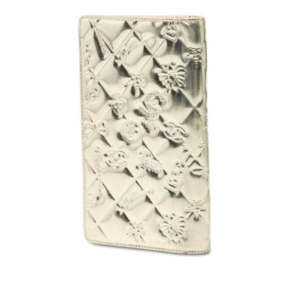 Chanel Icon Symbol Charm Wallet Gold Patent Leather — view 2