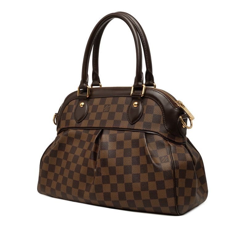 Louis Vuitton Damier Trevi PM 2-Way Shoulder Bag Brown Leather — view 2