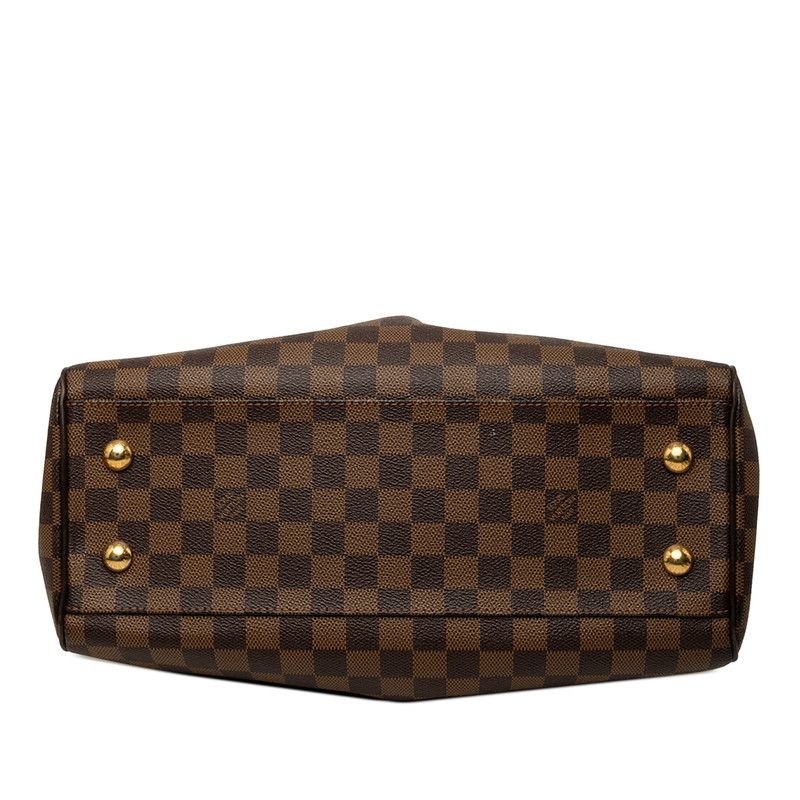 Louis Vuitton Damier Trevi PM 2-Way Shoulder Bag Brown Leather — view 3