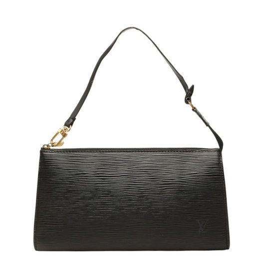Louis Vuitton Epi Pochette Accessoires Pouch Handbag Noir Black Leather