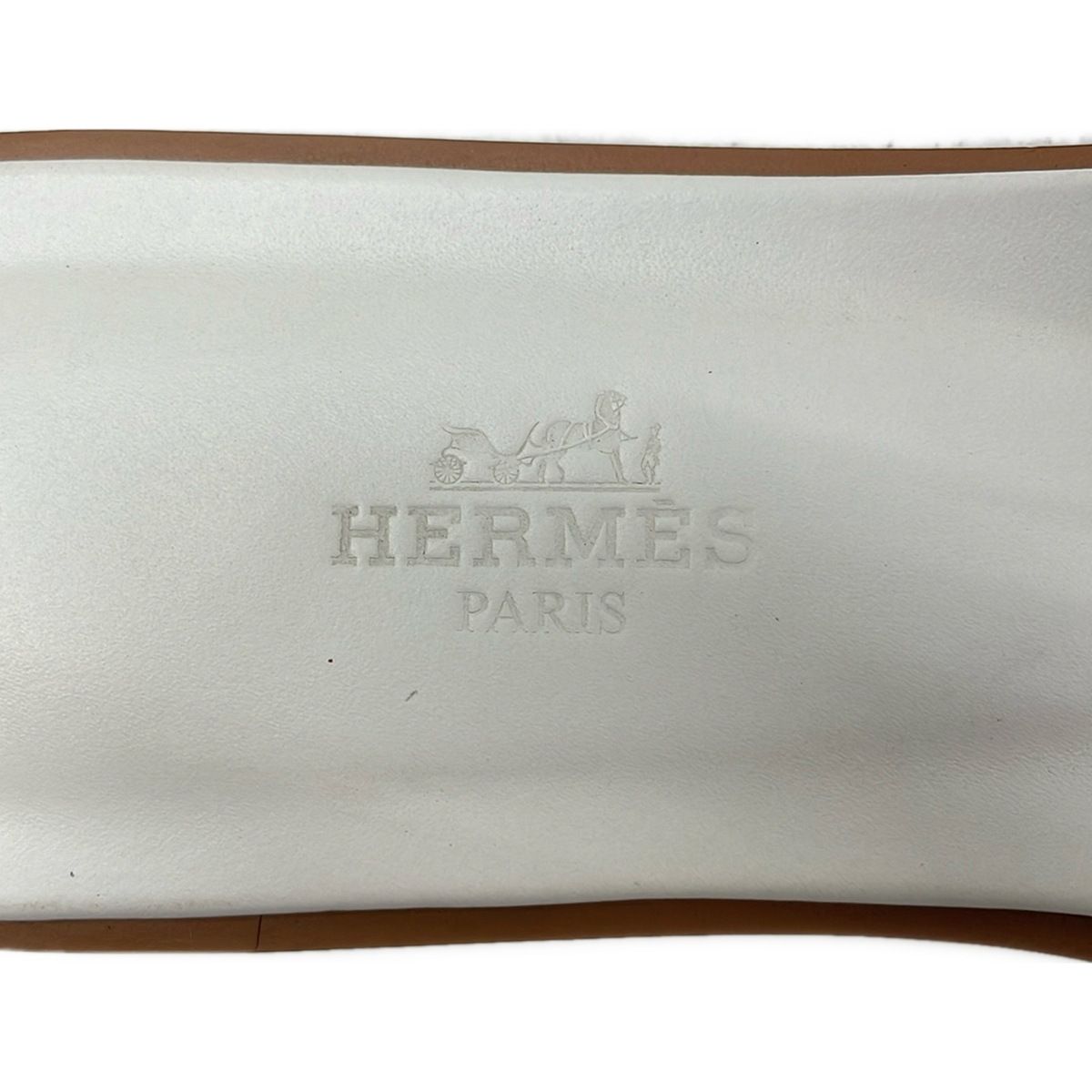 Hermes Mules Oran White Leather — view 5
