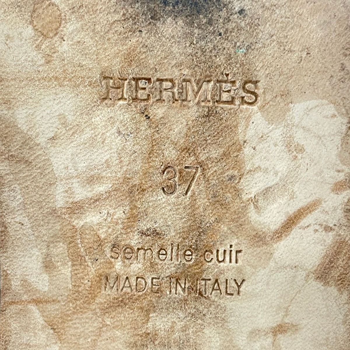 Hermes Mules Oran White Leather — view 6