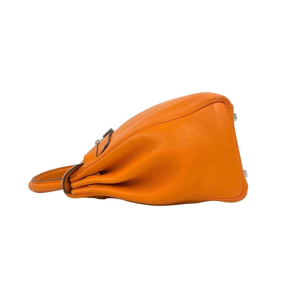 Hermes Kelly 35 Chevre Leather 2-Way Shoulder Bag Orange — view 5