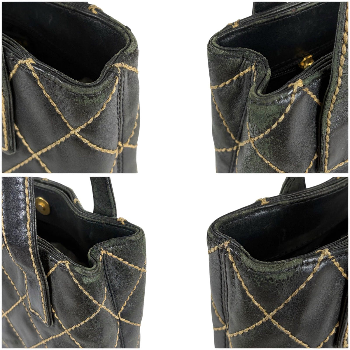 Chanel Wild Stitch Tote Bag Black Mini — view 5