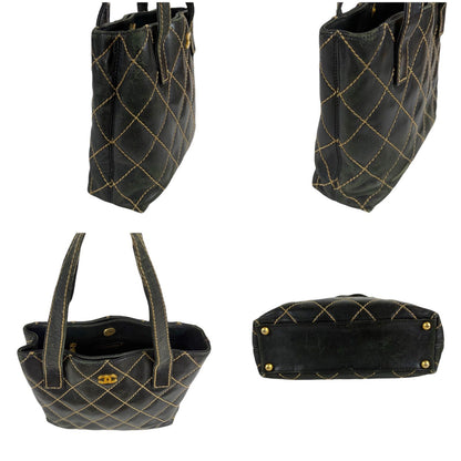 Chanel Wild Stitch Tote Bag Black Mini — view 4