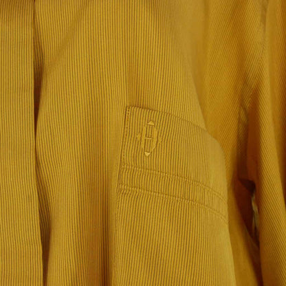 Hermes Cleric Shirt Blouse Long Sleeve Silk Yellow 44 — view 3
