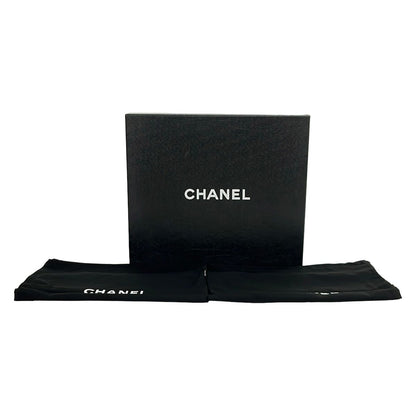 Chanel Short Boots Black CC Logo Leather — view 8