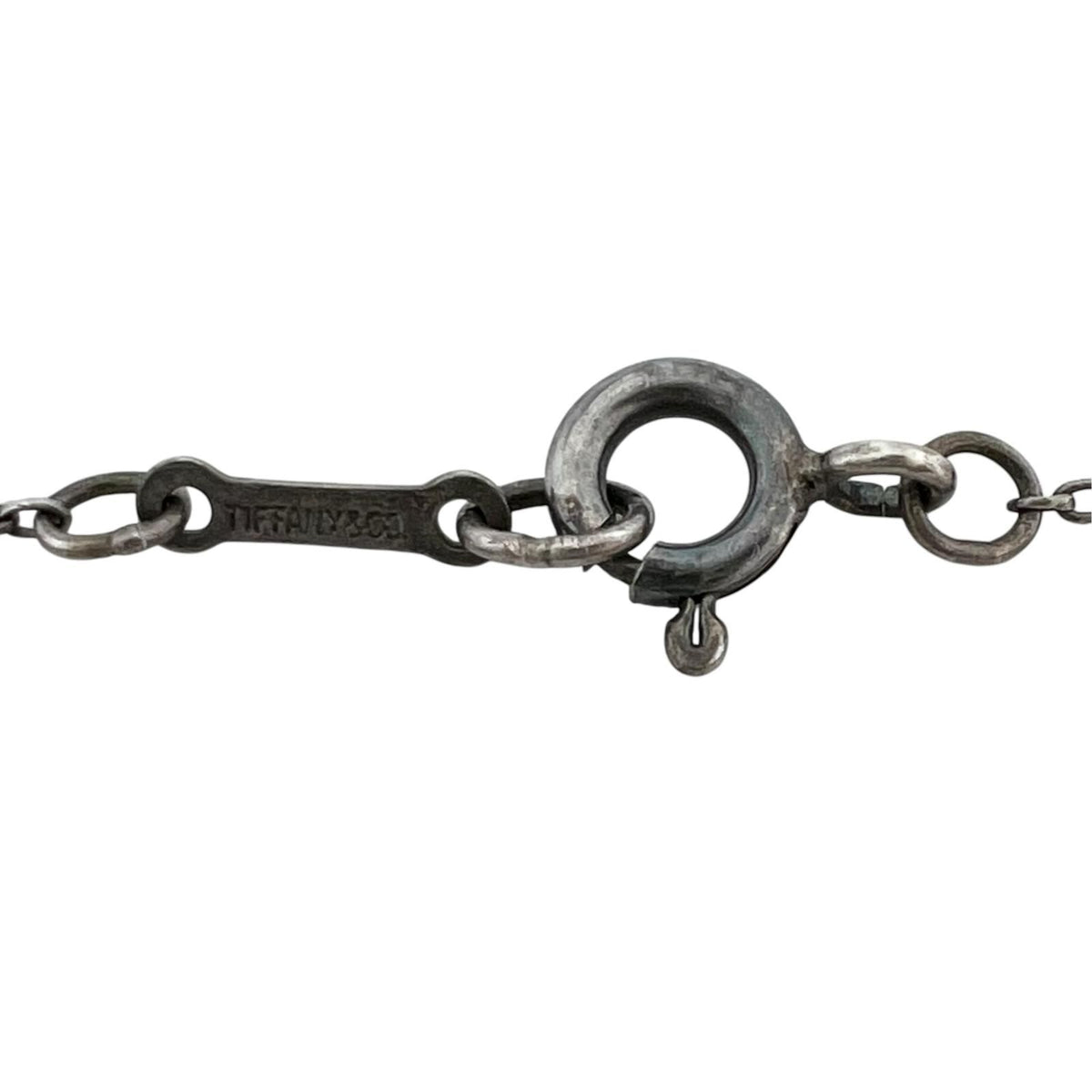 Tiffany & Co Crescent Moon 925 Sterling Silver Necklace — view 4