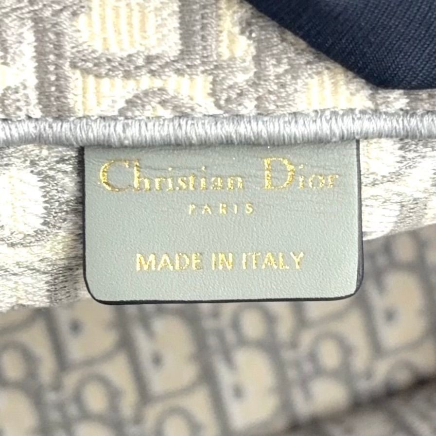 Dior Book Tote Oblique All Over Print Scarf Canvas Gray — view 4