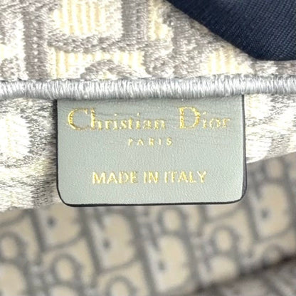 Dior Book Tote Oblique All Over Print Scarf Canvas Gray — view 4
