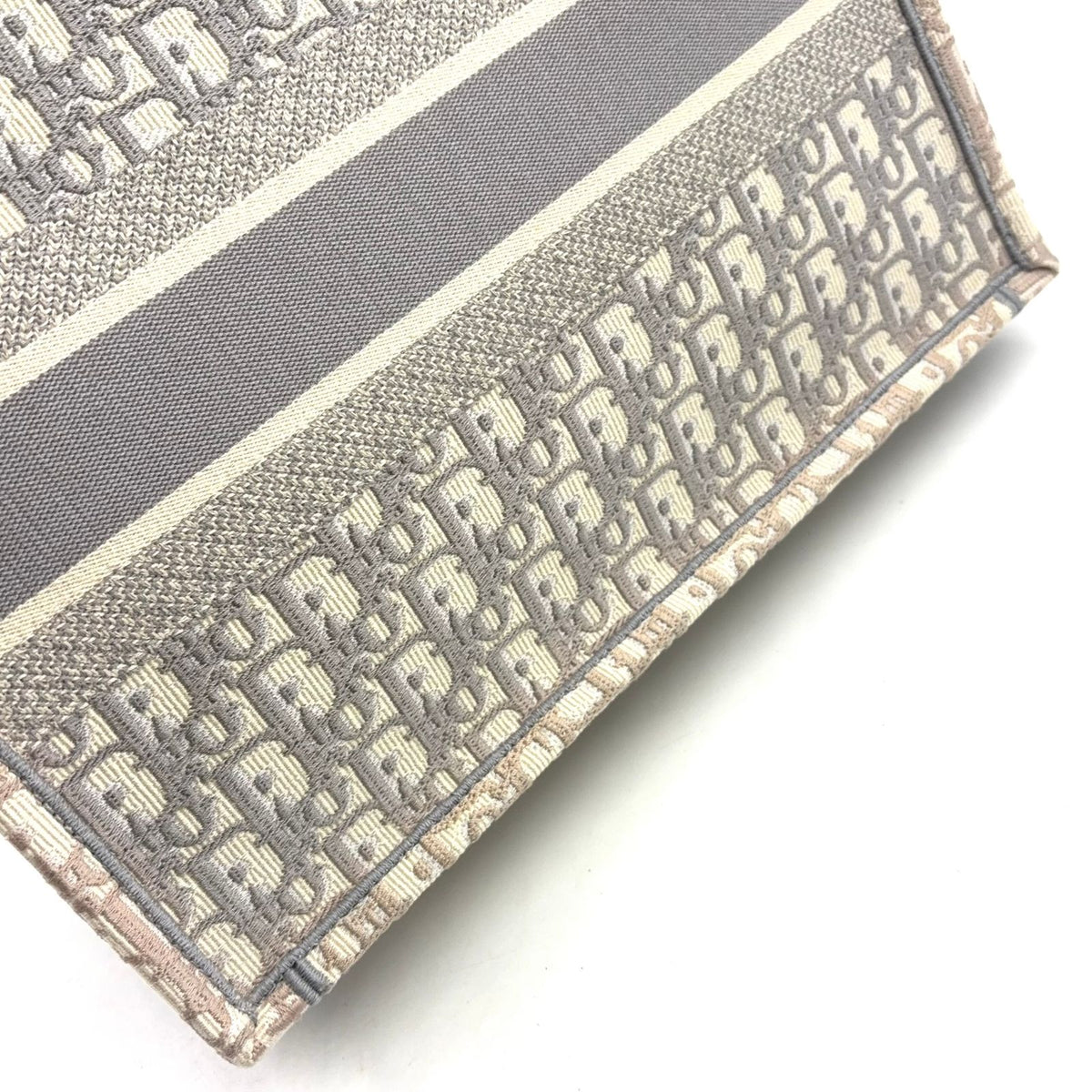 Dior Book Tote Oblique All Over Print Scarf Canvas Gray — view 5