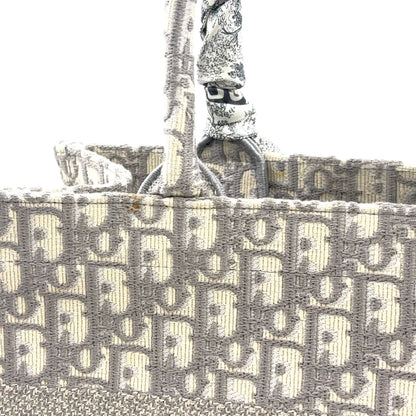 Dior Book Tote Oblique All Over Print Scarf Canvas Gray — view 8