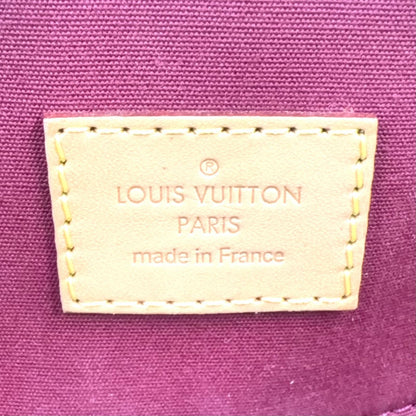 Louis Vuitton PM Monogram Vernis Griyot Patent Black Bordeaux Handbag Gold — view 4
