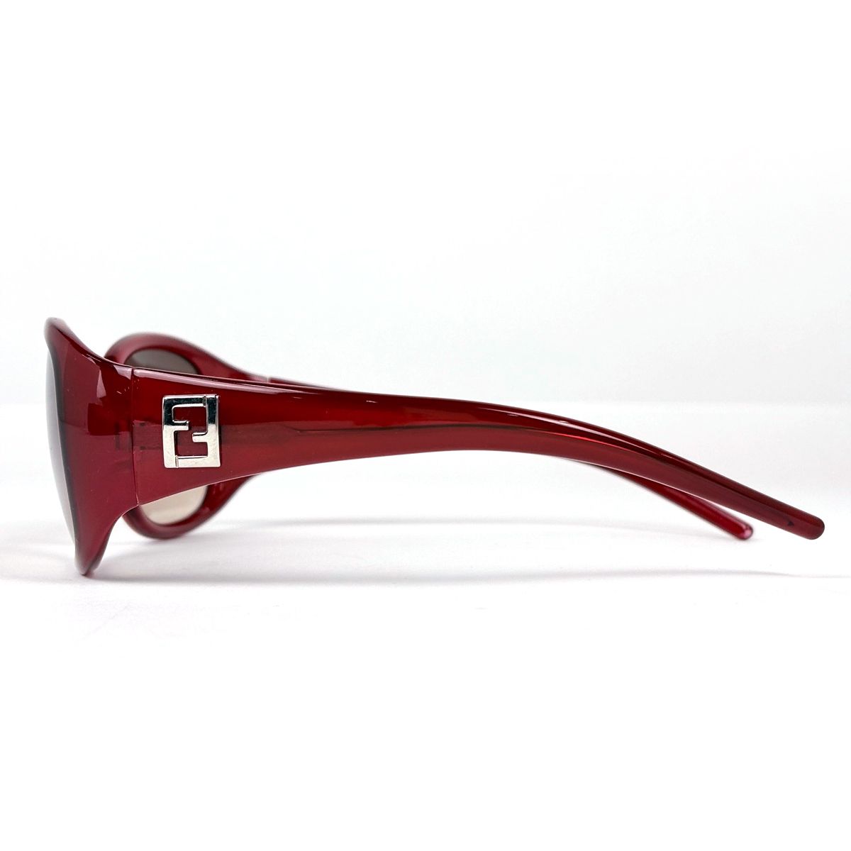 Fendi Sunglasses Zucca Logo Acetate Red Eyewear — view 2