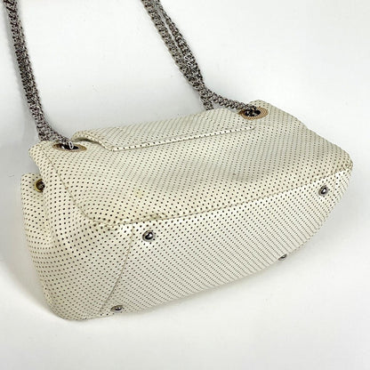 Chanel Shoulder Bag Perforated Leather White — view 2