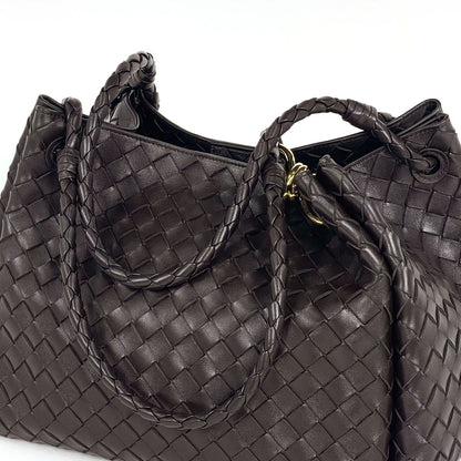 Bottega Veneta Tote Bag Parachute Intrecciato Leather Brown — view 4