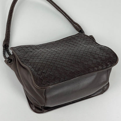 Bottega Veneta Shoulder Bag Intrecciato Leather Brown — view 2