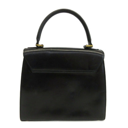 Celine Vintage Handbag Shoulder 2-Way Leather One Handle Turnlock Logo Gold — view 2