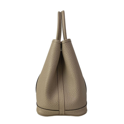 Hermes Tote Bag Garden Party 30 TPM Tourtiere Gray Silver — view 2
