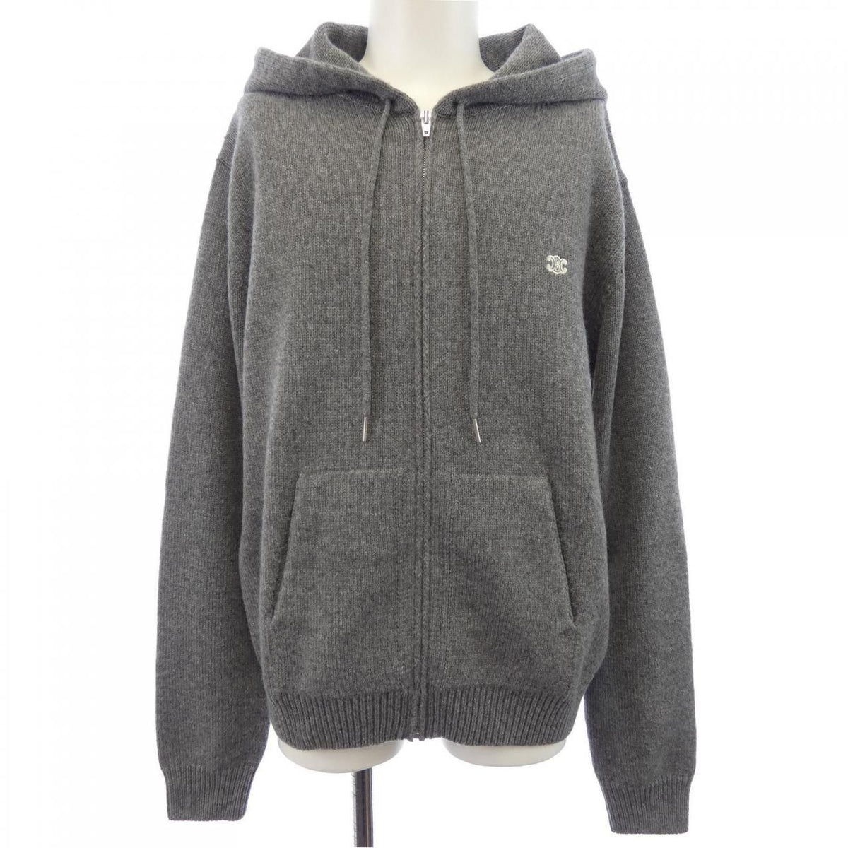 Celine Triomphe Hoodie Gray