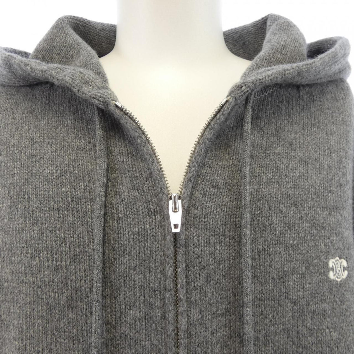 Celine Triomphe Hoodie Gray — view 5