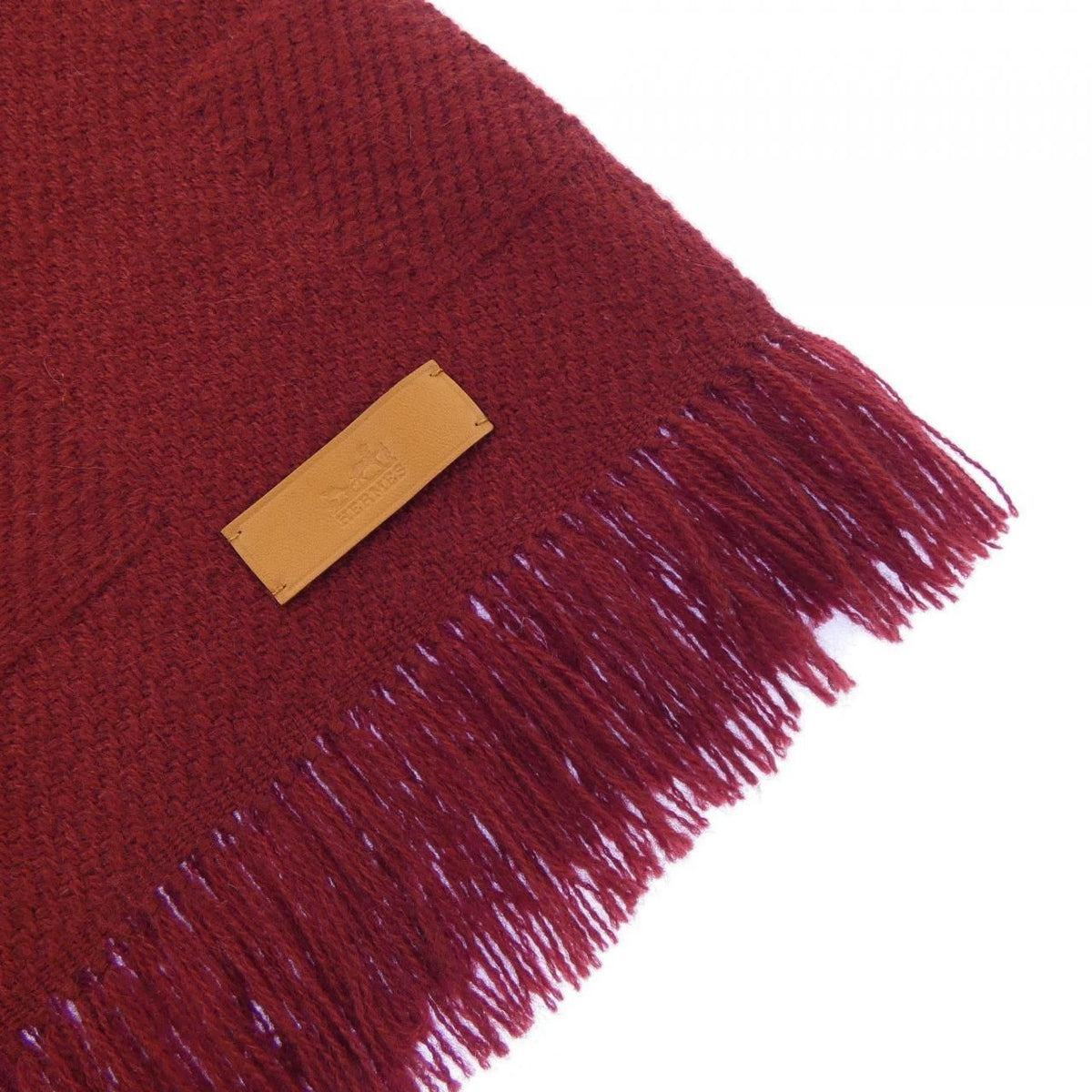 Hermes Shawl Scarf Red — view 2