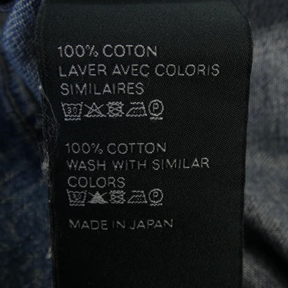 Celine Union Chien Wash Denim Cropped Shirt Triomphe — view 3
