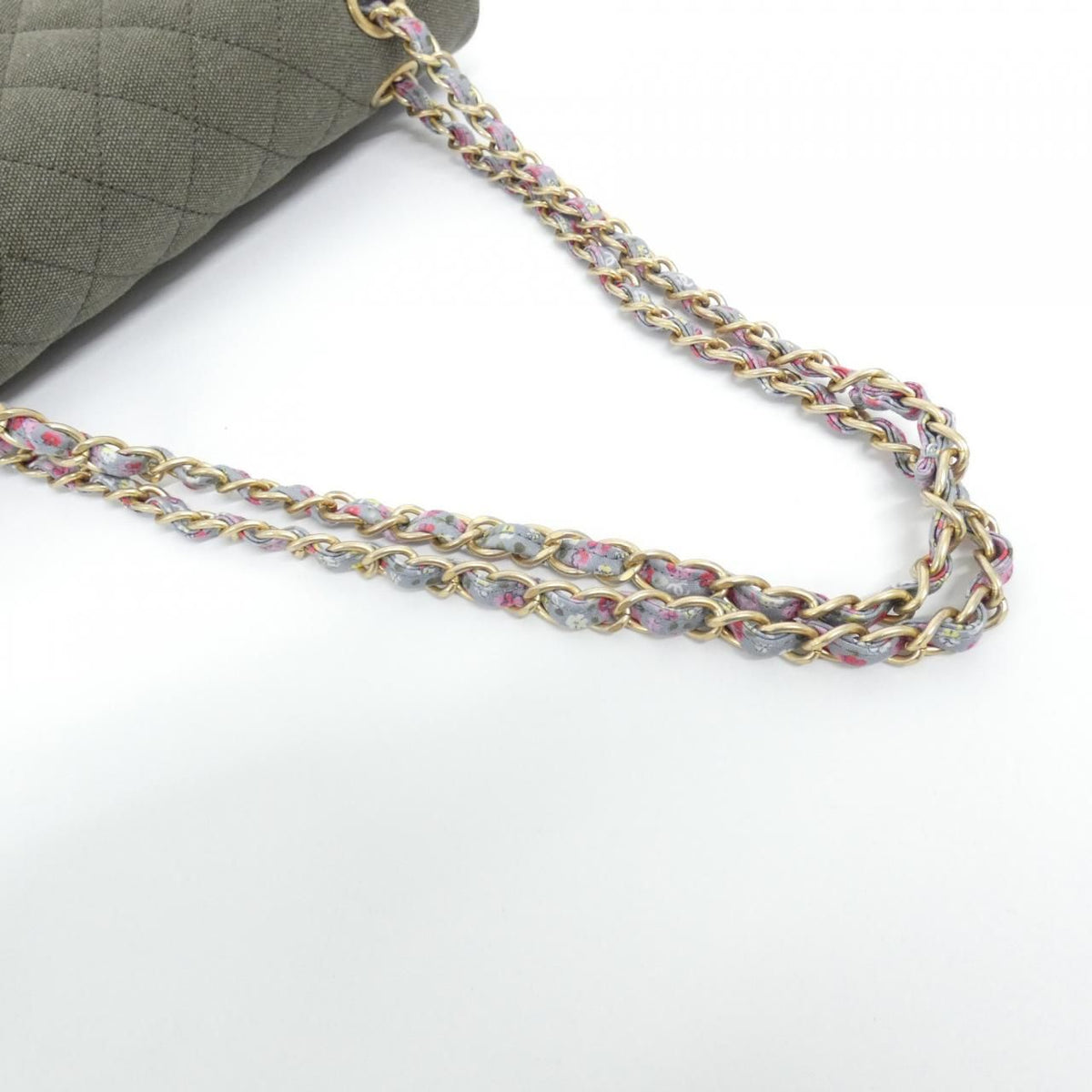 Chanel Shoulder Bag Khaki — view 8
