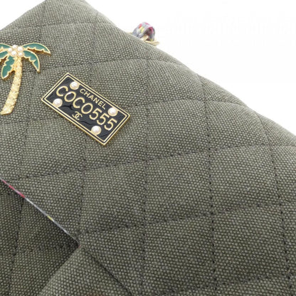 Chanel Shoulder Bag Khaki — view 4