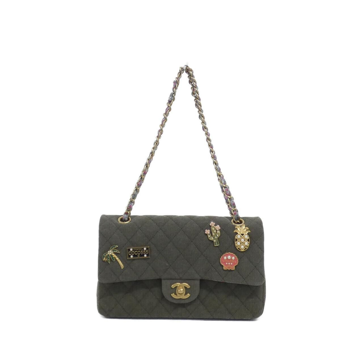 Chanel Shoulder Bag Khaki