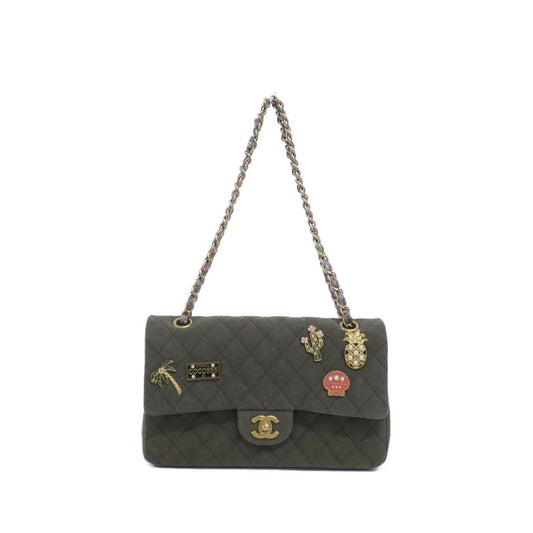 Chanel Shoulder Bag Khaki