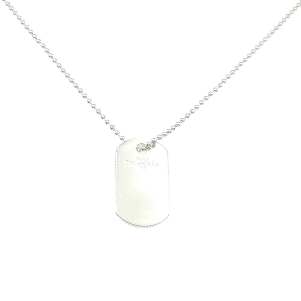 Tiffany & Co Coin Edge Dog Tag Necklace — view 2