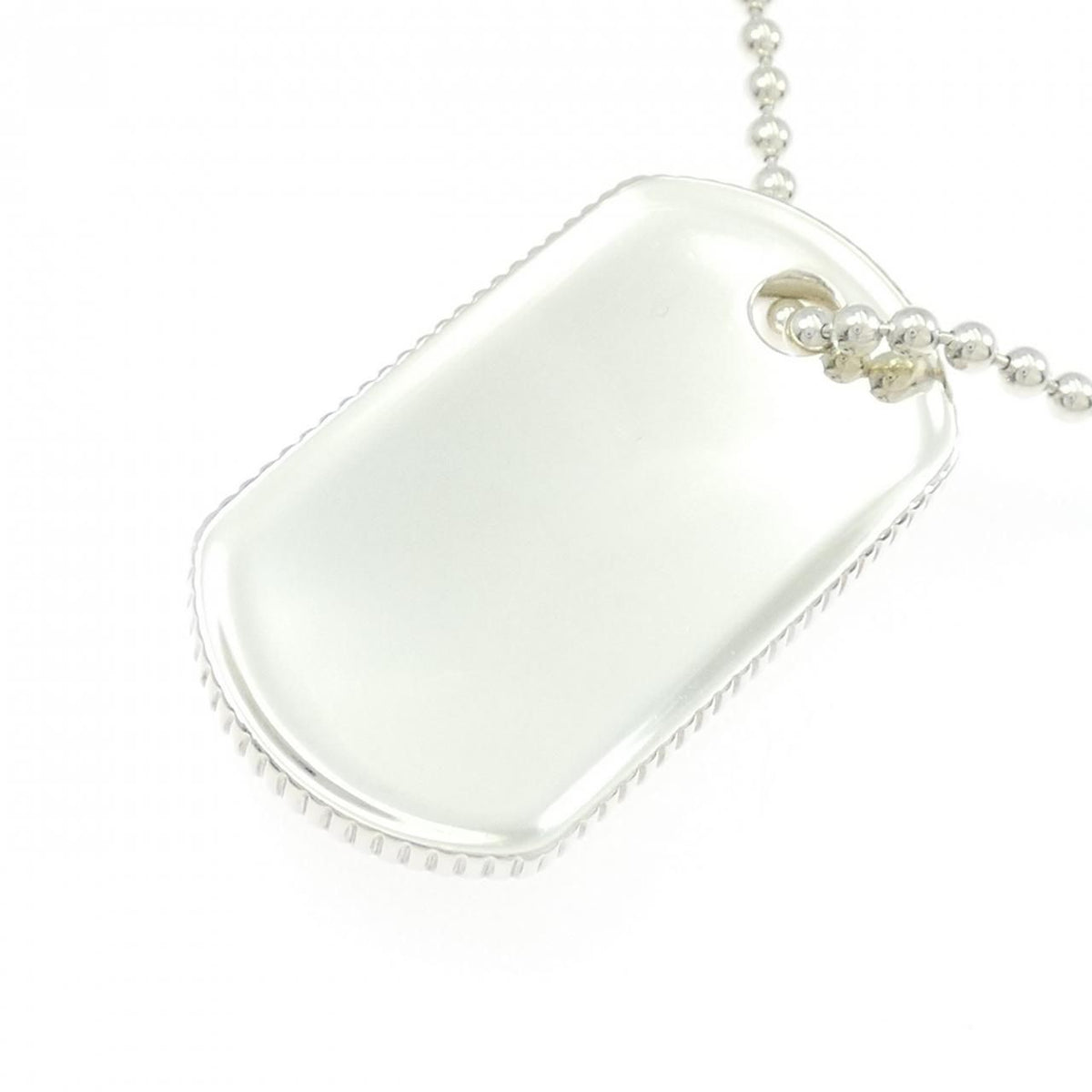 Tiffany & Co Coin Edge Dog Tag Necklace — view 4